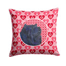Chow Chow Hearts Love and Valentine's Day Portrait Throw Pillow - 14x14 Decorative Pillow – Art for Your Home & Patio SS4501PW1414