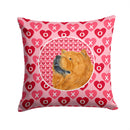 Chow Chow Hearts Love and Valentine's Day Portrait Throw Pillow - 14x14 Decorative Pillow – Art for Your Home & Patio SS4502PW1414