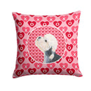 Dandie Dinmont Terrier Hearts Love Valentine's Day Throw Pillow - 14x14 Decorative Pillow – Art for Your Home & Patio SS4503PW1414