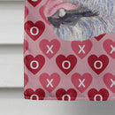 Jack Russell Terrier Hearts Love and Valentine's Day  Flag Canvas House Size