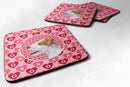 Jack Russell Terrier  Coasters - Set of 4 Lightweight Foam, Absorbent Drink Coasters