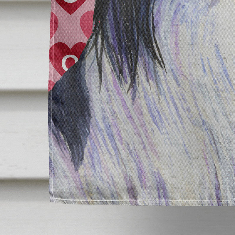 Papillon Hearts Love Valentine's Day Flag Canvas House Size
