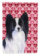 Papillon Hearts Love Valentine's Day Flag Canvas House Size