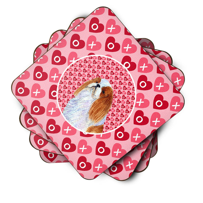 English Toy Spaniel  Coasters - Set of 4 Lightweight Foam, Absorbent Drink Coasters