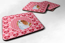 English Toy Spaniel  Coasters - Set of 4 Lightweight Foam, Absorbent Drink Coasters