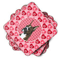 Boxer  Coasters - Set of 4 Lightweight Foam, Absorbent Drink Coasters