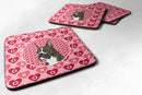 Boxer  Coasters - Set of 4 Lightweight Foam, Absorbent Drink Coasters