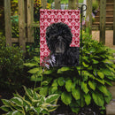 Affenpinscher Hearts Love and Valentine's Day Portrait Garden Flag – Decorative Outdoor Yard Flag