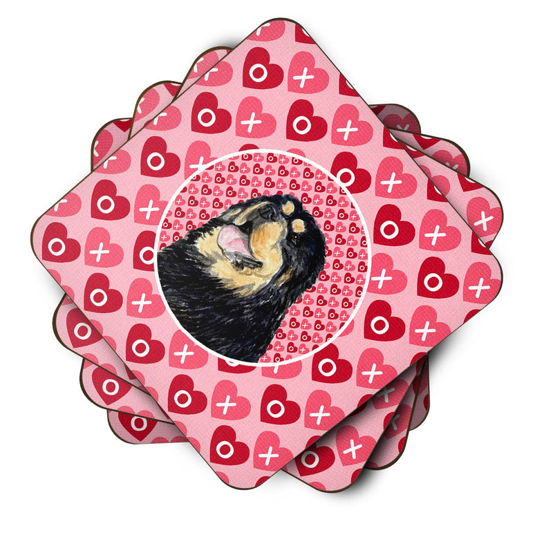 Tibetan Mastiff  Coasters - Set of 4 Lightweight Foam, Absorbent Drink Coasters