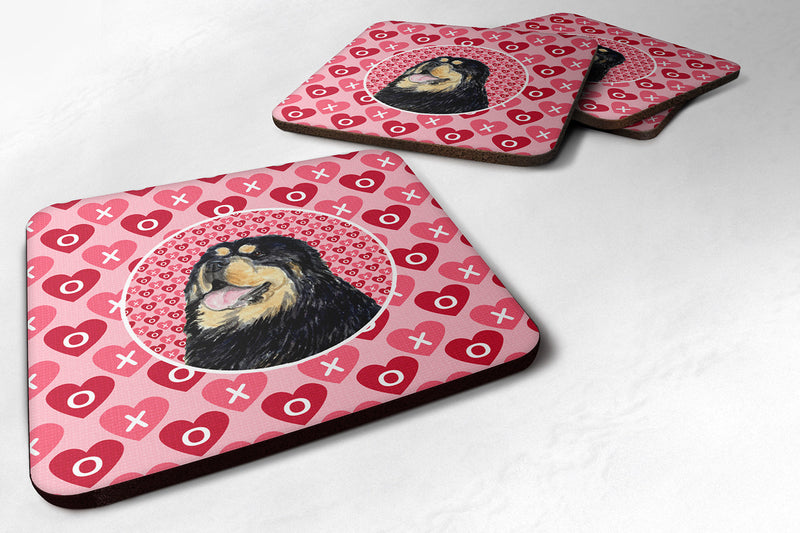 Tibetan Mastiff  Coasters - Set of 4 Lightweight Foam, Absorbent Drink Coasters