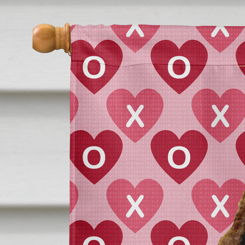 Springer Spaniel Hearts Love and Valentine's Day  Flag Canvas House Size