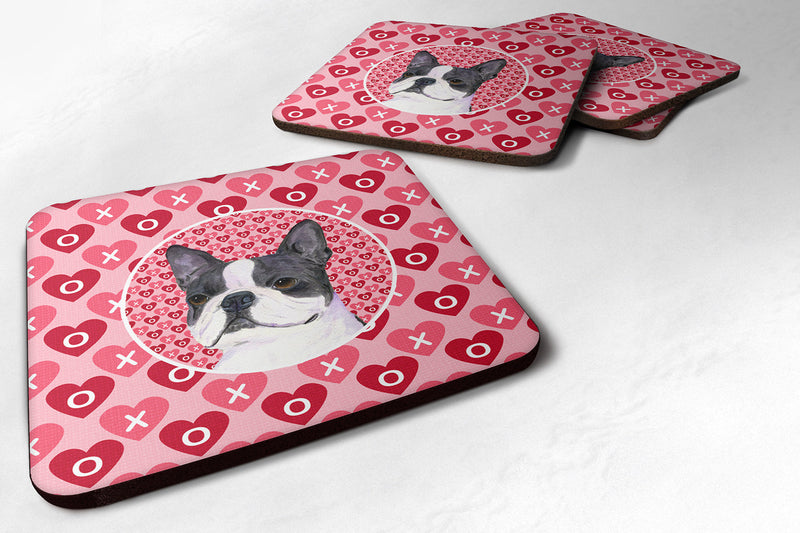 Boston Terrier  Coasters - Set of 4 Lightweight Foam, Absorbent Drink Coasters