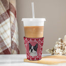 Boston Terrier  Cup Hugger - Reusable Party Cup Sleeve with Personality