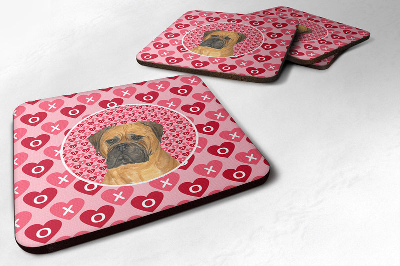 Bullmastiff  Coasters - Set of 4 Lightweight Foam, Absorbent Drink Coasters