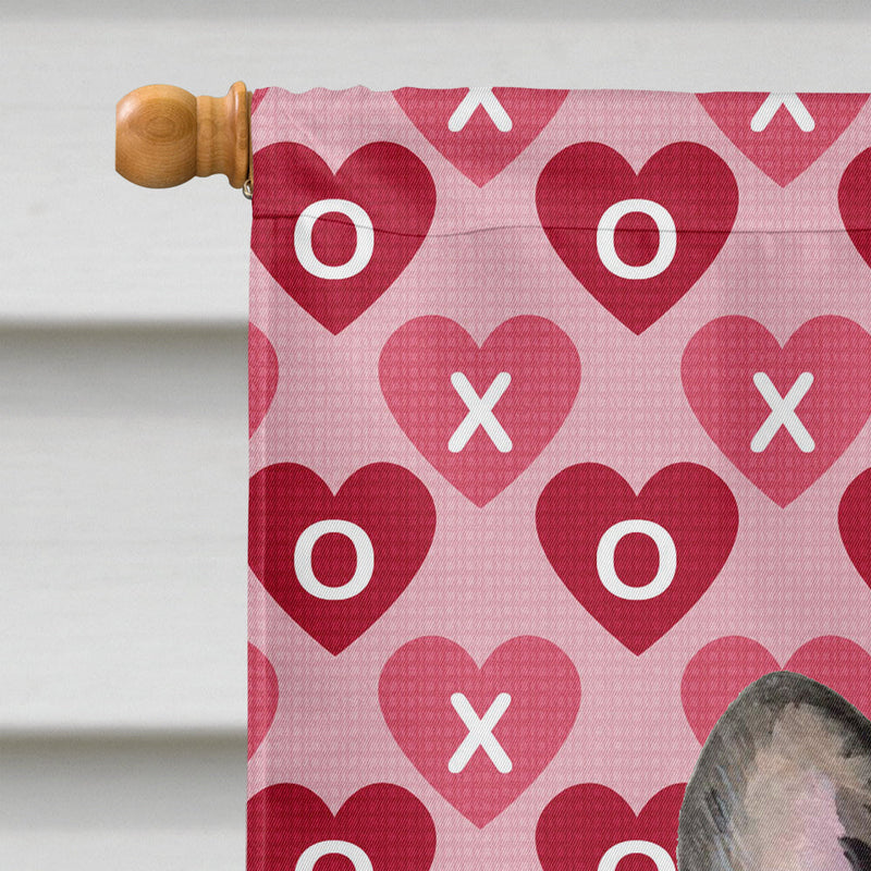French Bulldog Hearts Love Valentine's Day Flag Canvas House Size