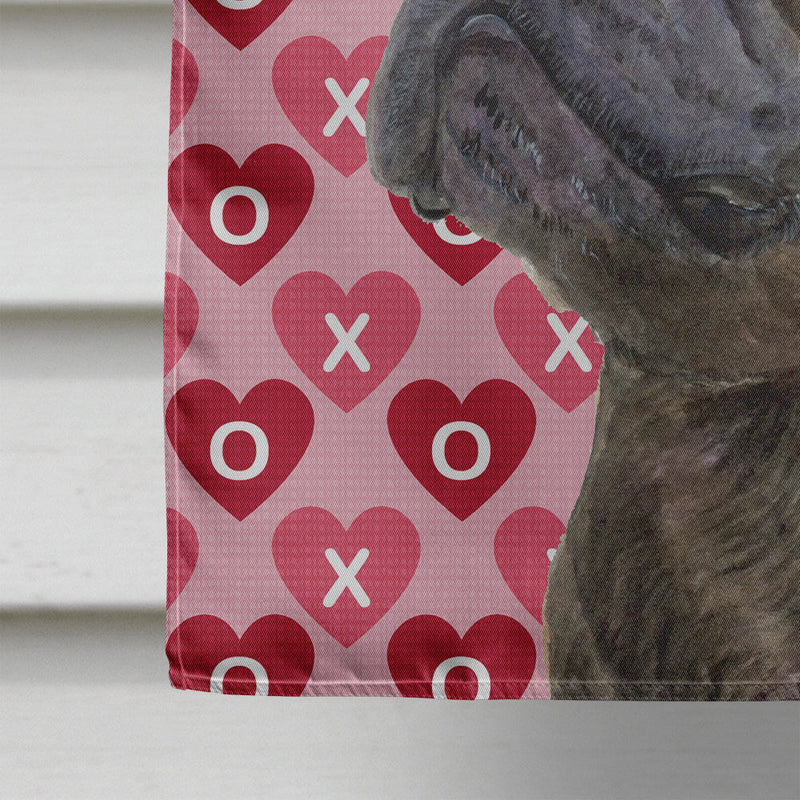 French Bulldog Hearts Love Valentine's Day Flag Canvas House Size