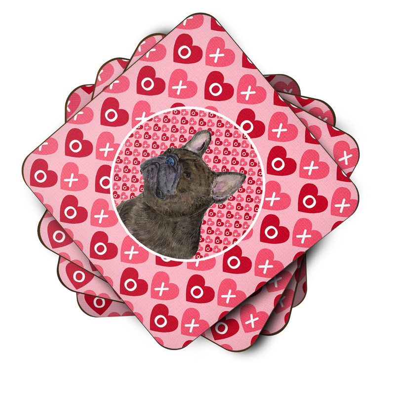 French Bulldog  Coasters - Set of 4 Lightweight Foam, Absorbent Drink Coasters