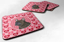 French Bulldog  Coasters - Set of 4 Lightweight Foam, Absorbent Drink Coasters