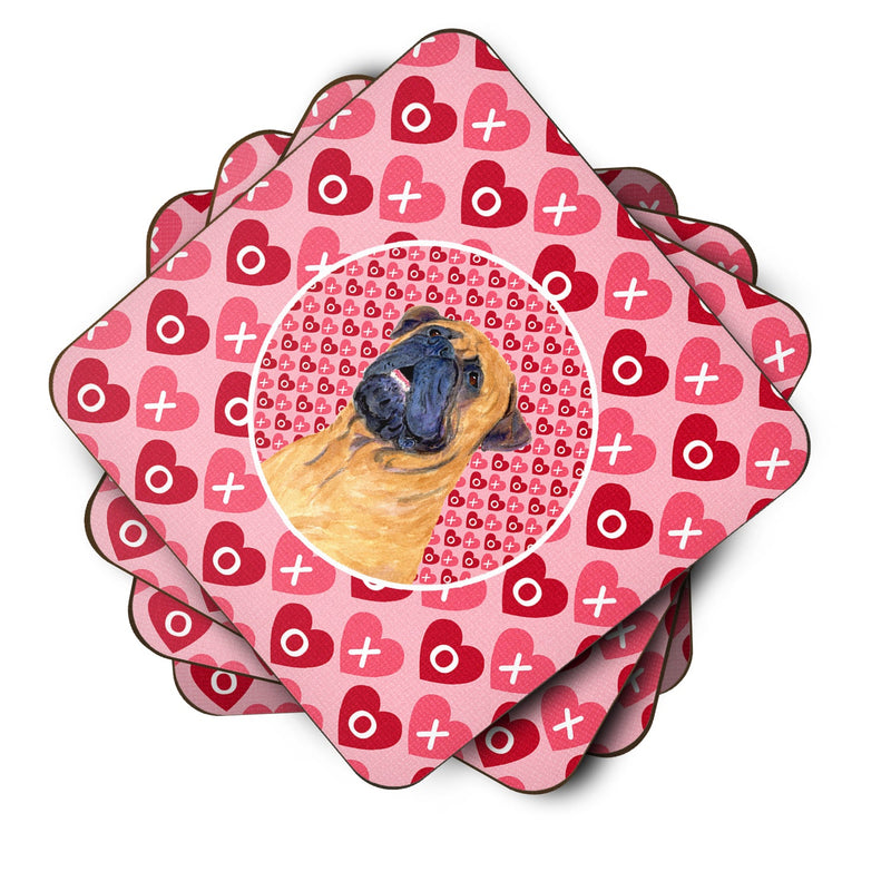 Mastiff  Coasters - Set of 4 Lightweight Foam, Absorbent Drink Coasters