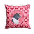 Akita Hearts Love and Valentine's Day Portrait Throw Pillow - 14x14 Decorative Pillow – Art for Your Home & Patio SS4521PW1414