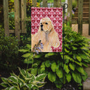 Buff Cocker Spaniel Hearts Love Valentine's Day Garden Flag – Decorative Outdoor Yard Flag