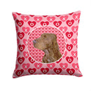 Field Spaniel Hearts Love and Valentine's Day Portrait Throw Pillow - 14x14 Decorative Pillow – Art for Your Home & Patio SS4525PW1414
