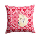 Scottish Terrier Hearts Love Valentine's Day Portrait Throw Pillow - 14x14 Decorative Pillow – Art for Your Home & Patio SS4530PW1414