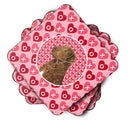 Chesapeake Bay Retriever  Coasters - Set of 4 Lightweight Foam, Absorbent Drink Coasters