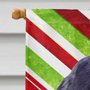 Cocker Spaniel Candy Cane Holiday Christmas House Flag 28x40 Porch Sleeve Pole Decorative Outside Yard Banner Artwork Wall Hanging, Polyester