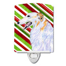 Borzoi Candy Cane Holiday Christmas Ceramic Night Light SS4544CNL