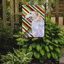 Borzoi Candy Cane Holiday Christmas Garden Flag – Decorative Outdoor Yard Flag