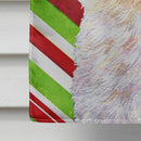 Maltese Candy Cane Holiday Christmas House Flag 28x40 Porch Sleeve Pole Decorative Outside Yard Banner Artwork Wall Hanging, Polyester