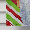 English Toy Spaniel Candy Cane Holiday Christmas House Flag 28x40 Porch Sleeve Pole Decorative Outside Yard Banner Artwork Wall Hanging, Polyester