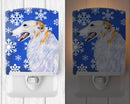 Borzoi Winter Snowflakes Holiday Ceramic Night Light SS4613CNL