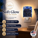 Chow Chow Winter Snowflakes Holiday Ceramic Night Light Compact, UL-Certified, Ideal for Bedroom, Bathroom, Nursery, Hallway, Kitchen, 6x4x3, Multicolor