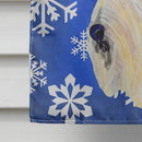 Scottish Terrier Winter Snowflakes Holiday House Flag 28x40 Porch Sleeve Pole Decorative Outside Yard Banner Artwork Wall Hanging, Polyester