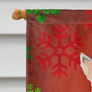 Scottish Terrier Red Snowflakes House Flag 28x40 Porch Sleeve Pole Decorative Outside Yard Banner Artwork Wall Hanging, Polyester