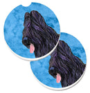 Blue Briard Car Coasters – Set of 2 - Absorbent Stone with Fun & Functional Artwork SS4765-BUCARC