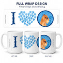 Blue Brussels Griffon Ceramic Coffee Mug 15 oz Decorative Large C Handle Mug Cup for Tea, Cocoa Hot Chocolate