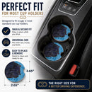 Blue Chow Chow Set of 2 Cup Holder Car Coasters Absorbent Round Sandstone Coasters Gifts for Men or Women, 2.5, Multicolor