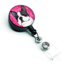 Boston Terrier  Retractable Badge Reel or ID Holder with Clip SS4792