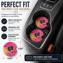 Pink Mastiff Set of 2 Cup Holder Car Coasters Absorbent Round Sandstone Coasters Gifts for Men or Women, 2.5, Multicolor