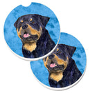 Blue Rottweiler Car Coasters – Set of 2 - Absorbent Stone with Fun & Functional Artwork SS4800-BUCARC