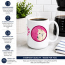 Pink Wheaten Scottish Terrier Ceramic Coffee Mug 15 oz Decorative Large C Handle Mug Cup for Tea, Cocoa Hot Chocolate