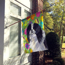 Japanese Chin Easter Eggtravaganza House Flag 28x40 Porch Sleeve Pole Decorative Outside Yard Banner Artwork Wall Hanging, Polyester