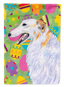Borzoi Easter Eggtravaganza Garden Flag - Outdoor Decorative Yard Flag