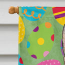 Rat Terrier Easter Eggtravaganza House Flag 28x40 Porch Sleeve Pole Decorative Outside Yard Banner Artwork Wall Hanging, Polyester