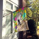 Wheaten Terrier Soft Coated Easter Eggtravaganza House Flag 28x40 Porch Sleeve Pole Decorative Outside Yard Banner Artwork Wall Hanging, Polyester