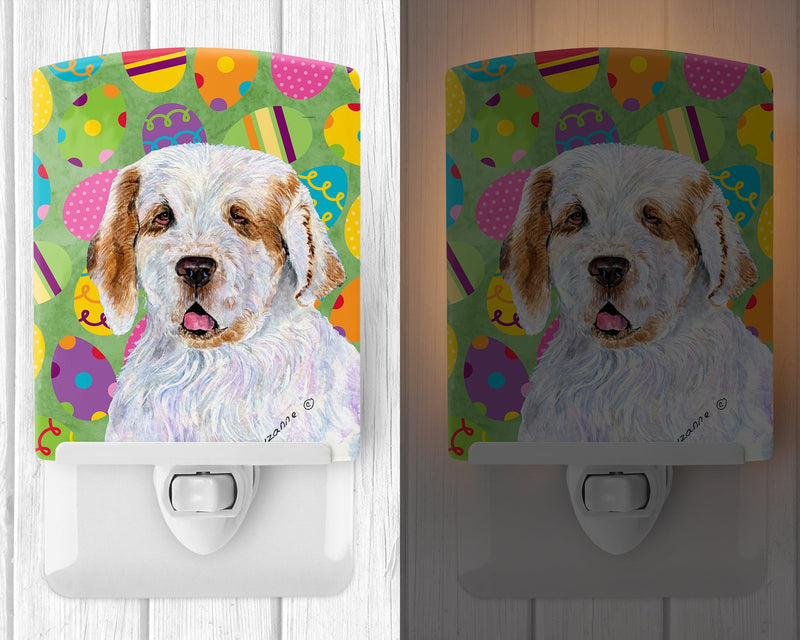 Clumber Spaniel Easter Eggtravaganza Ceramic Night Light SS4845CNL