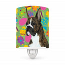 Boxer Easter Eggtravaganza Ceramic Night Light Compact, UL-Certified, Ideal for Bedroom, Bathroom, Nursery, Hallway, Kitchen, 6x4x3, Multicolor